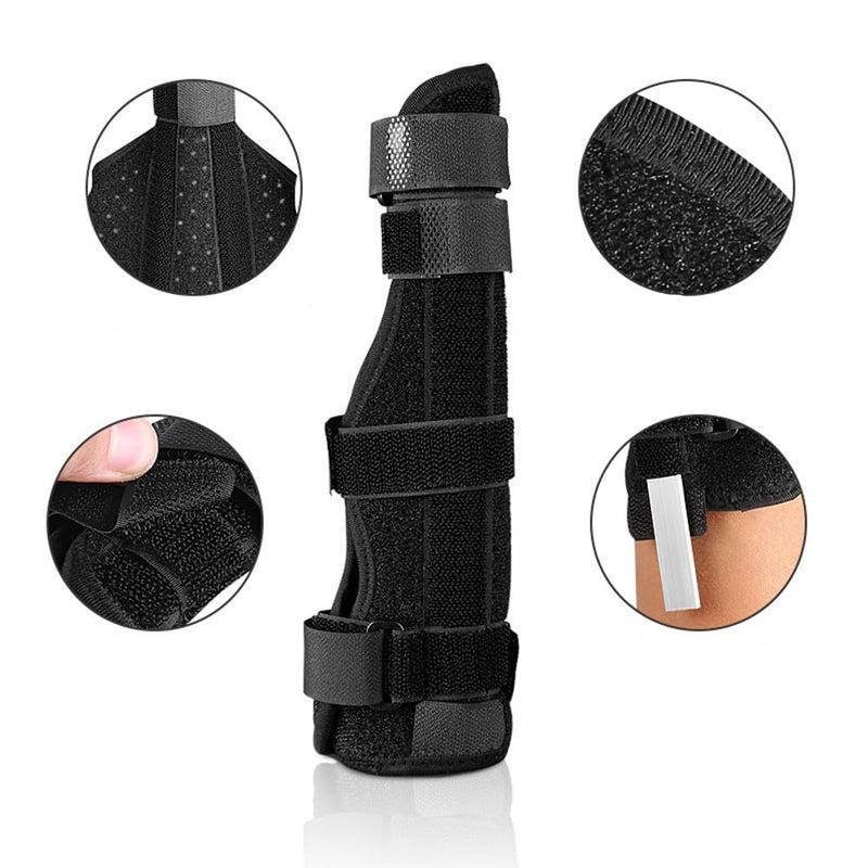 [Australia] - Finger Splint Brace - Adjustable Finger Brace for Ring and Pinky Finger + Trigger Finger Splint - Reversible Finger Immobilizer for Straightening Arthritis Sprains Pain Relief (Right or Left Hand) 