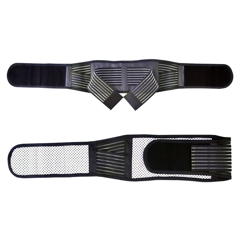 Back Braces for Lower Back Pain Relief, Lumbar Support Belt for Men Women | Adjustable Tourmaline waist belt, Self Heating & Soothing Waist Band, Lumbar Support Belt for Herniated Disc/Sciatica Black-1 Large