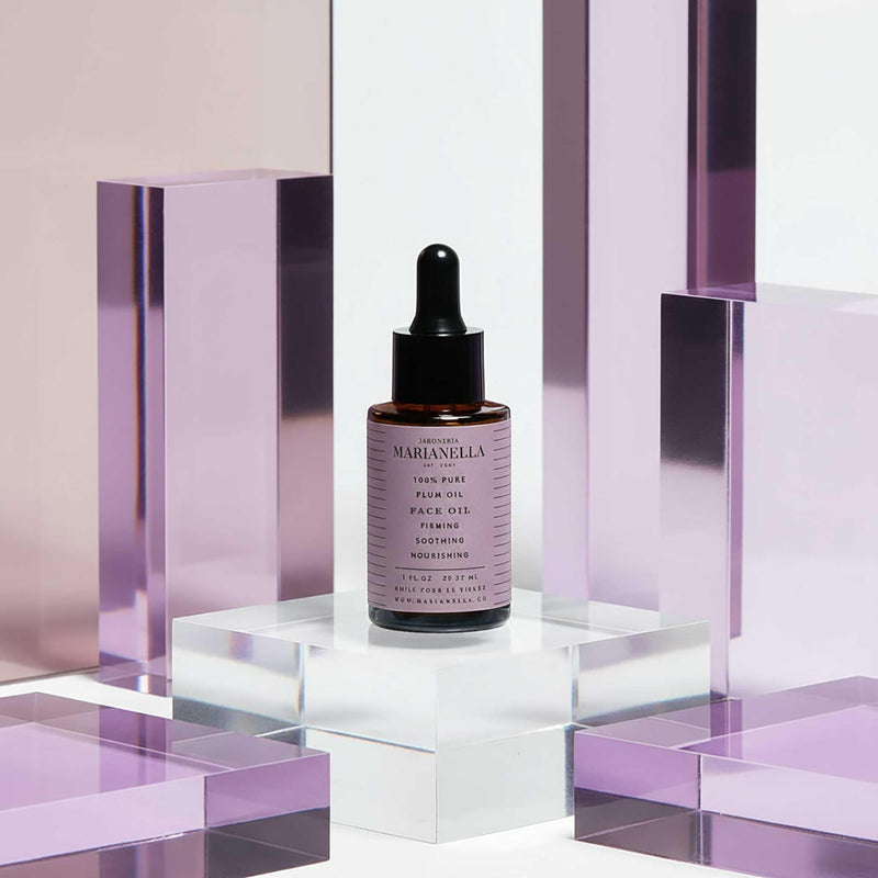 100% Pure Plum Face Oil — Cold-Pressed — Omega Fatty Acids & Vitamin A — Collagen Boosting Lightweight Facial Oil — All Skin Types