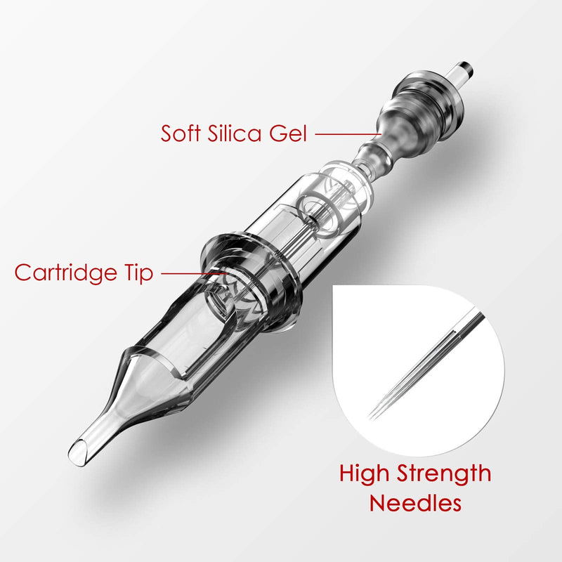 [Australia] - Wormhole Tattoo Cartridge Needles 50pcs Assorted Tattoo Needle Cartridges Round Liner Mixed 3RL 5RL 7RL 9RL 11RL (50pcs #12 Standard RL) 