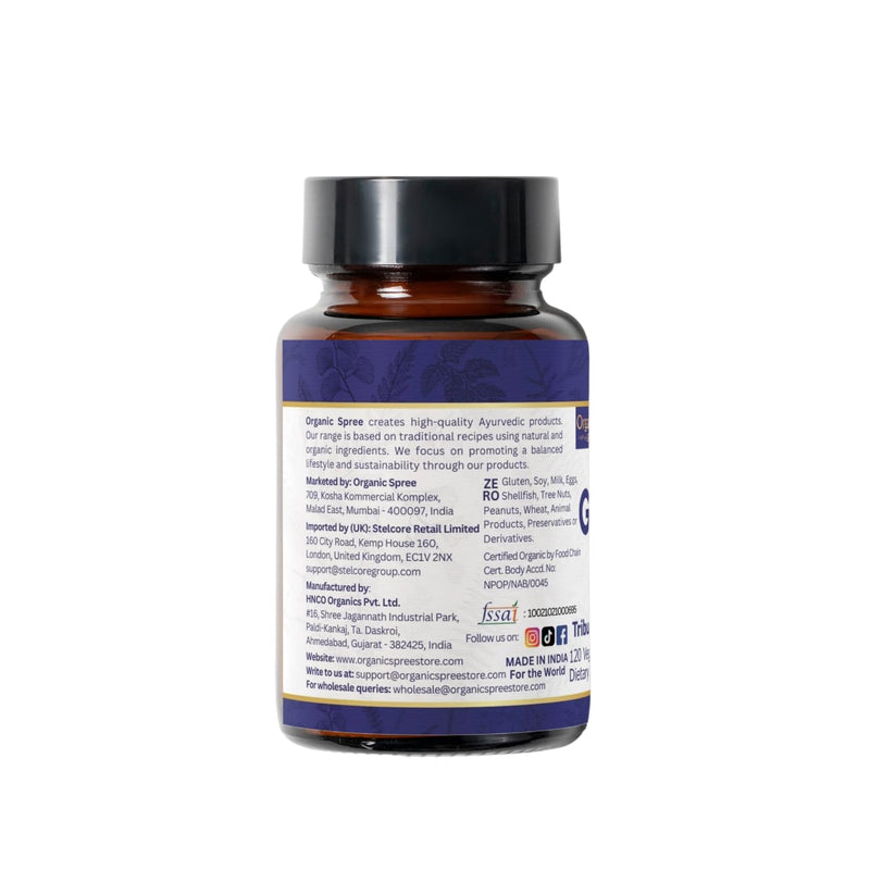 [Australia] - Gokshura 120 Tablets | Tribulus Terrestris (Gokshura) | USDA Organic Certified| Supports Immunity and Strength | Organic and Natural 120tab 120 Count (Pack of 1) 