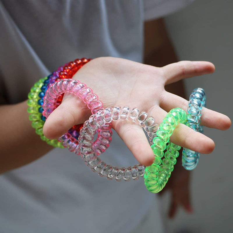 [Australia] - Chew Necklaces for Sensory Kids 12 Pack, Chewy Necklace Sensory Stretchy Coil Bracelet for Boys Girls with Autism Anxiety ADHD, Oral Sensory Chew Toys for Kids Fidgeting Chewing Style B 
