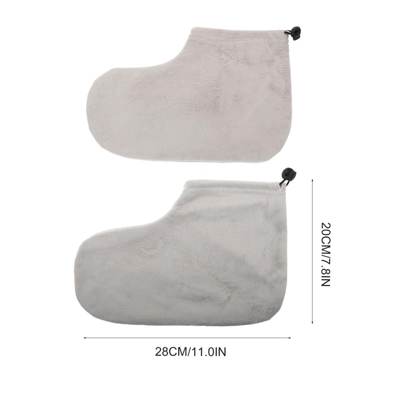 [Australia] - FRCOLOR 3 Pairs Paraffin Wax Booties for Foot Therapy Comfortable Spa Foot Warmers with Non-Slip Design Ideal for Relaxation and Skin Care 28X20X0.9CMx3pcs 