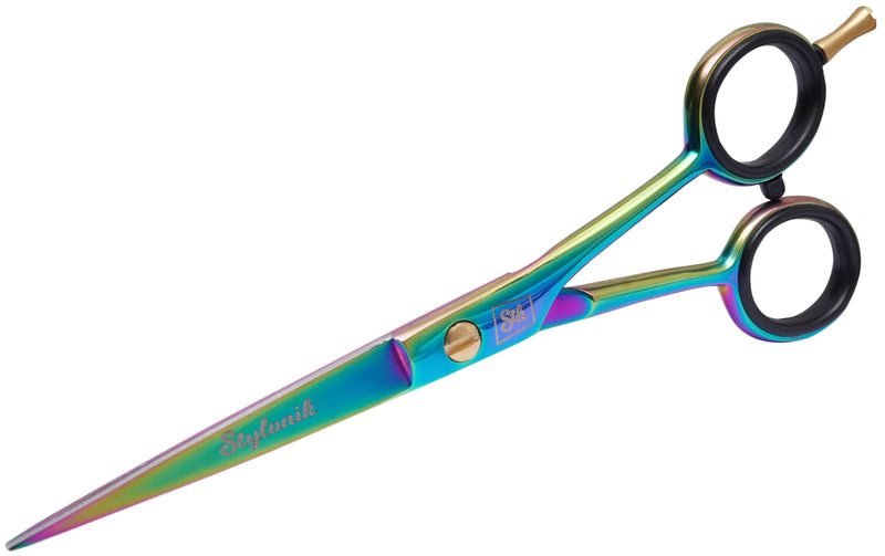 Hair Cutting Scissors-Professional Hairdressing Scissors for Women,Men,Hair Stylists,Salon,Barber- 6.5-Inch Stainless Steel Hair Scissors with Finger Rest (Classic Scissor Multi Titanium) Classic Scissor Multi Titanium
