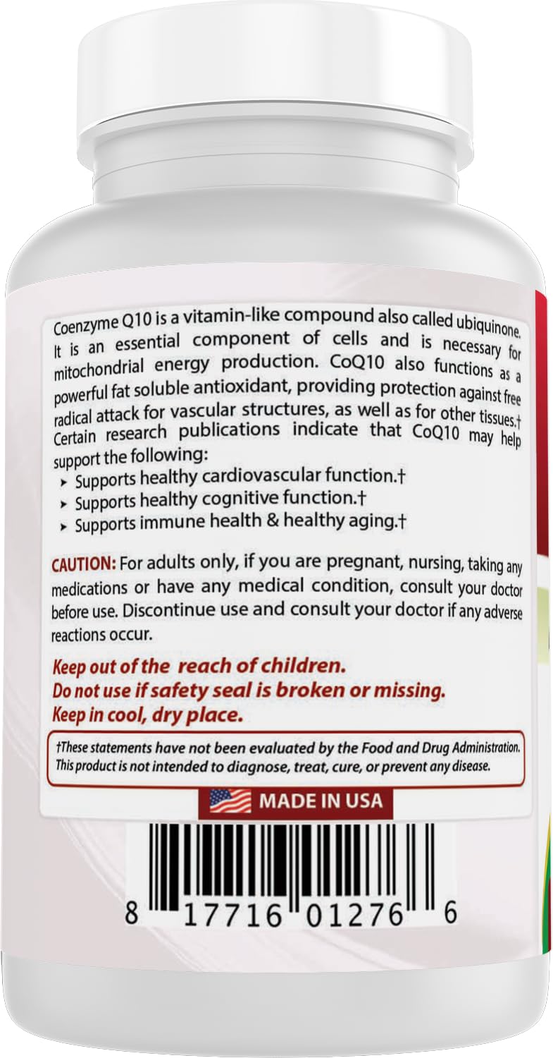 Best Naturals CoQ10 100 mg 120 Capsules