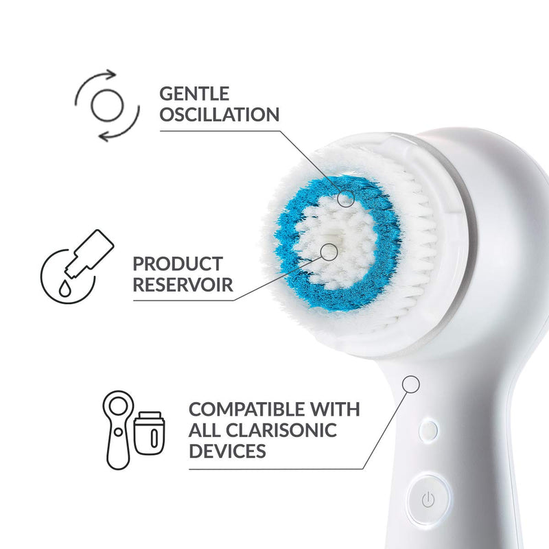 Clarisonic Deep Pore Facial Cleansing Brush Head Replacement | For Blackheads and Clogged Pores| Suitable for Sensitive, Oily Skin 1 Pack