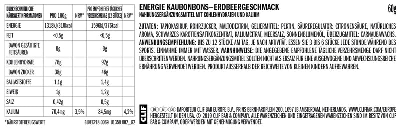 [Australia] - CLIF Bloks 6 test pack (6 x 60g) 