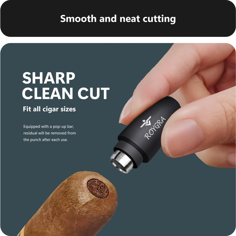 [Australia] - roygra Cigar Punch, Mini Portable Cigar Punch with Key Chain Fit All Cigar Sizes - Set of 6 