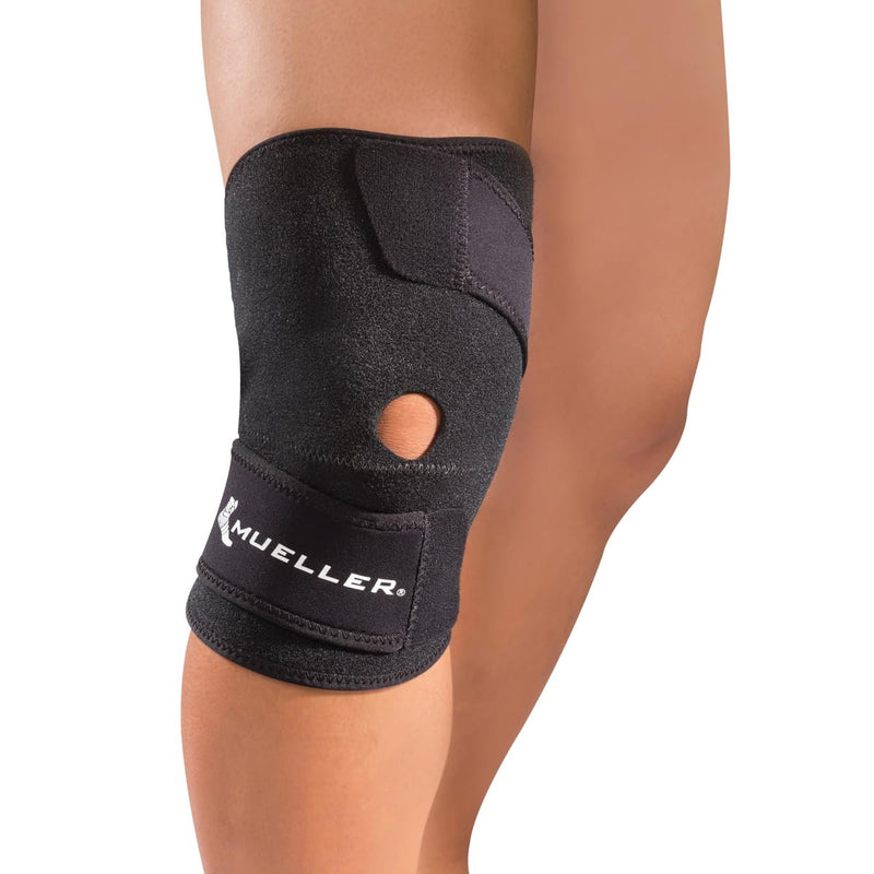 MUELLER Sports Medicine Wraparound Knee Stabilizer Small/Medium Support Black