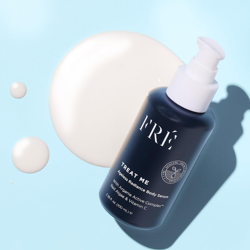 FRÉ TREAT ME Firming Body Serum | Niacinamide and Vitamin C Daily Care | Body serum with niacinamide and vitamin C in a lightweight format for targeted daily application across larger skin areas