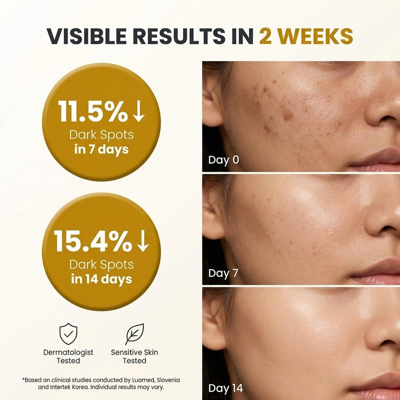 #OOTD Vitamin C Face Cream for Sensitive Skin, 1.69 fl oz | Korean Skincare | Clinically tested to reduce melanin by 15.4% in 14 days; Vitamin C face cream fades dullness for a radiant glow