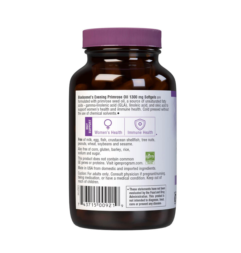 [Australia] - BLUEBONNET NUTRITION EVENING PRIMROSE OIL 1300 mg 