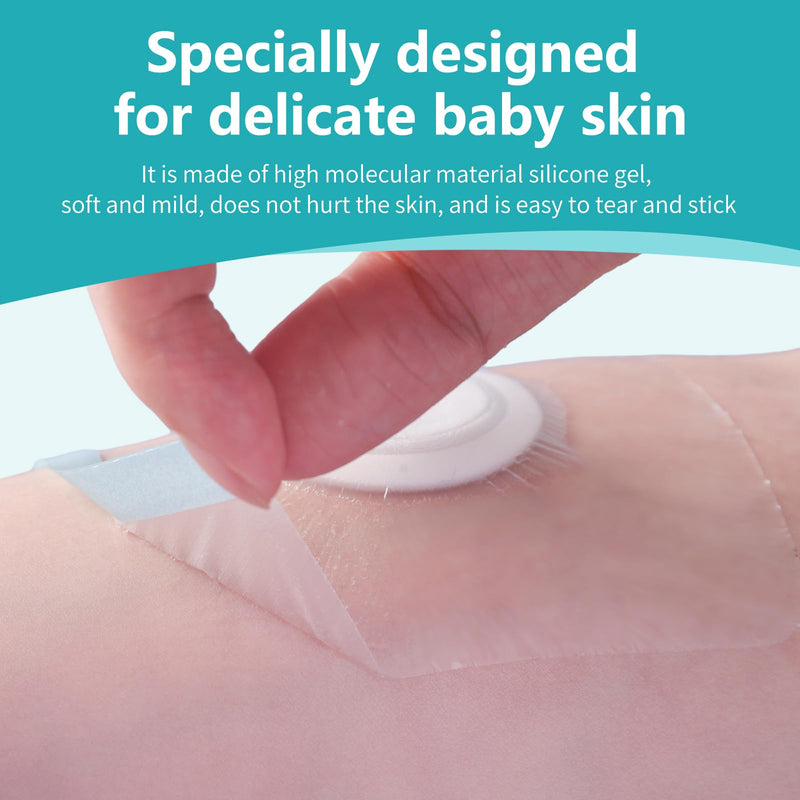 [Australia] - Baby Belly Navel Patches(15 Pieces), Hernia Patch,Belly Button Shaper with Waterproof Cotton Pads,Umbilical Hernia Belt Baby,Baby Belly Button wrap 8×8cm 8*8cm 