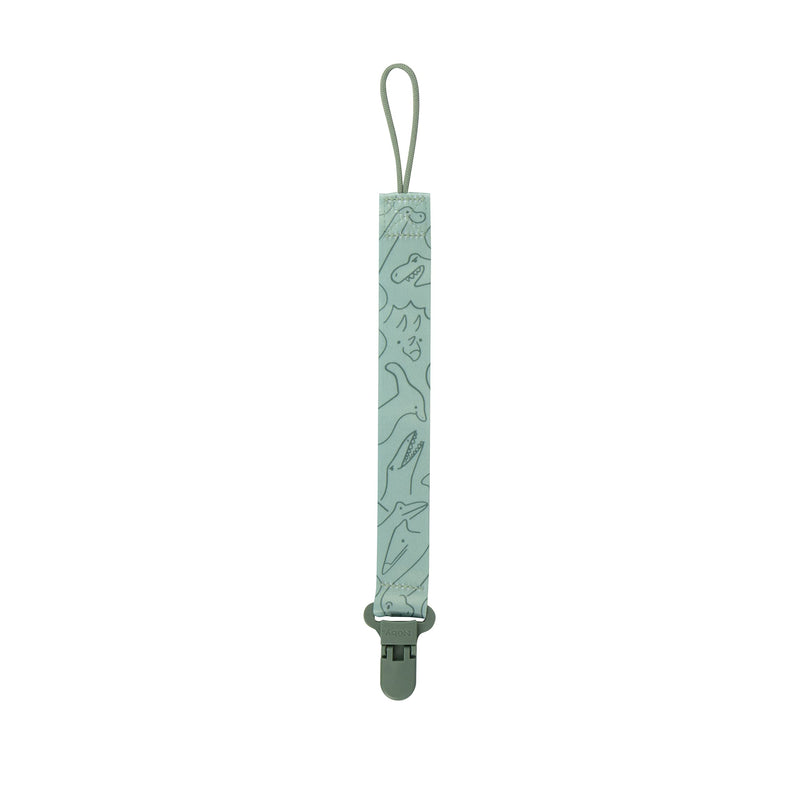 [Australia] - Nuby Pacifinder Pacifier Clip, 2 Pack Pacifier Holder for Boy, Blue Dots and Green Dino 