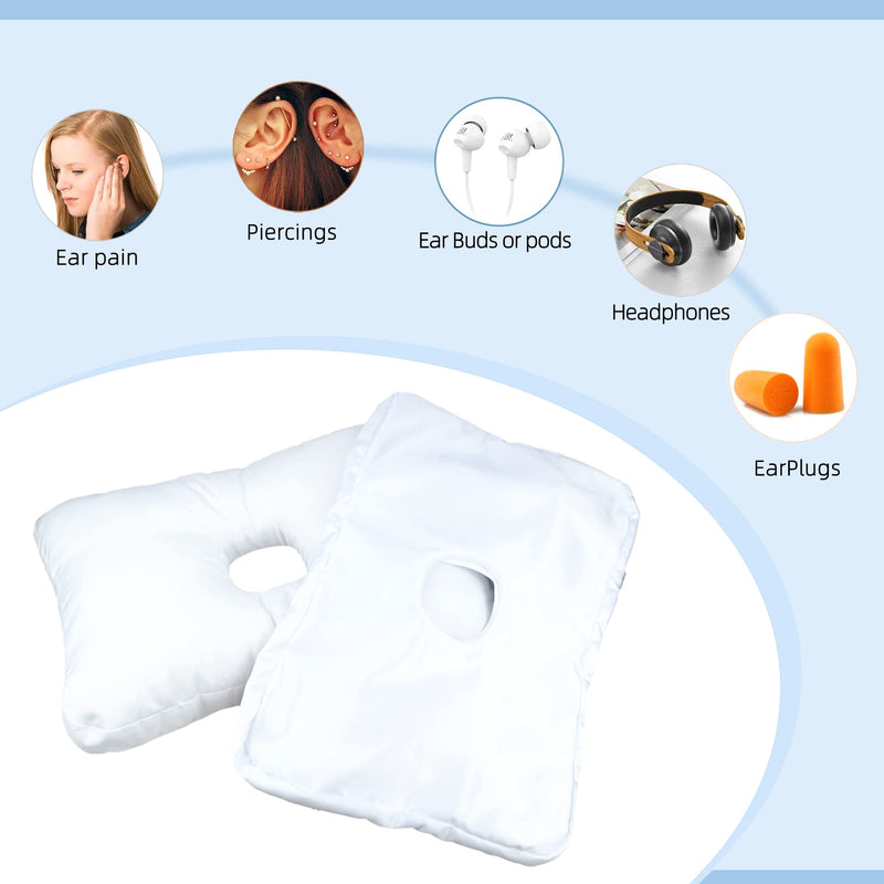 [Australia] - pinklilycare Pillow with a Hole for CNH and Ear Pain Ear Inflammation Pressure Sores Side Sleeping Pillow Ear Guard Pillow 