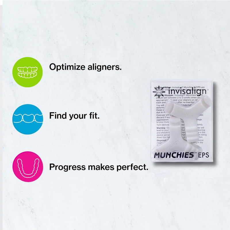 [Australia] - Invisalign Munchies EPS Aligner and Retainer Tray Seaters, Aligner Chewies (Pack of 2) (Blue) Blue 