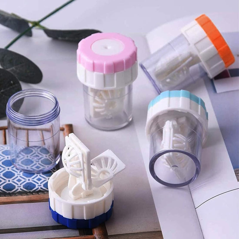 [Australia] - YOYEAH 5 pieces contact lens container, lens container, contact lens storage and cleaning machine, contact lens container for daily use, portable and durable 