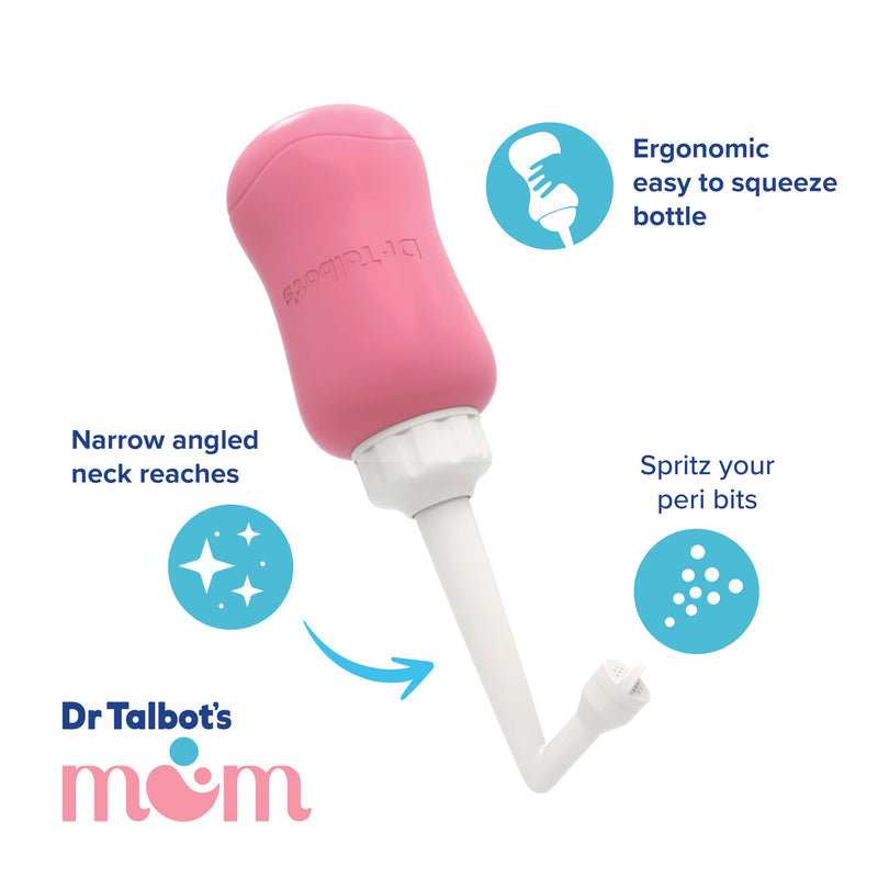 [Australia] - Dr. Talbot's Mom Postpartum Peri Bottle with Carry Bag - Silicone Perineal Spray Bottle for Mothers - 12.2 fl oz 