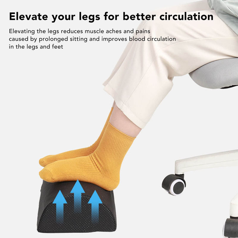 [Australia] - Half Moon Bolster Pillow for Legs, Knees, Lower Back and Head, Half Round Support Pillow, Massage Bolster, Lumbar Support Pillow for Bed, Sleeping, Improves 