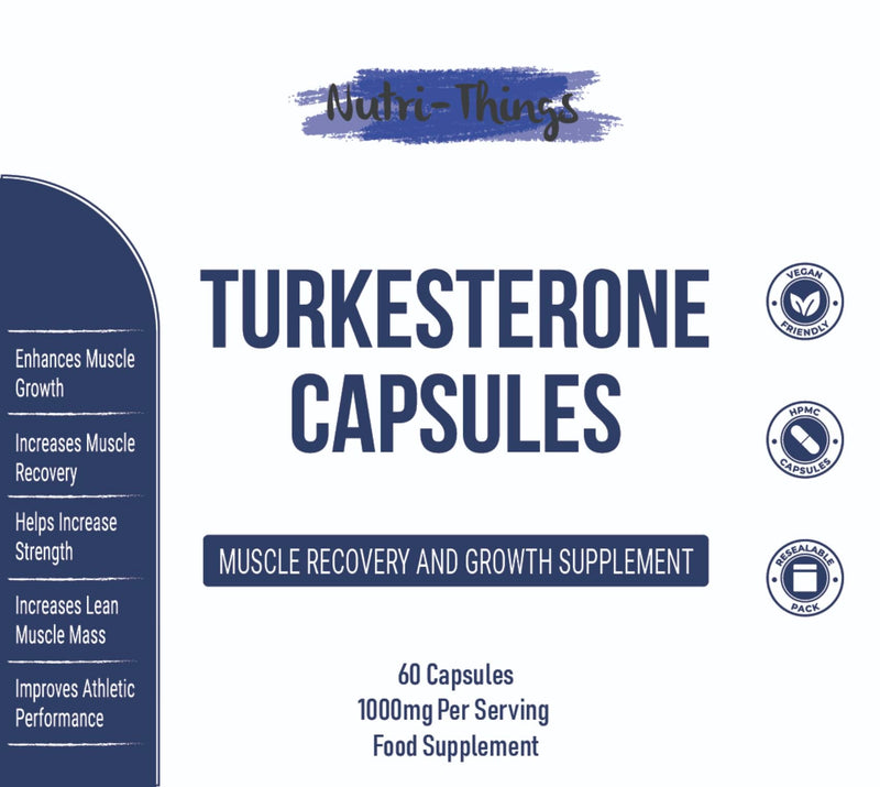 Turkesterone Twin Pack (2 x 60 Capsules) | Muscle Recovery and Muscle Growth Supplement | Max Strength 1000mg Per Serving | 120 Capsules