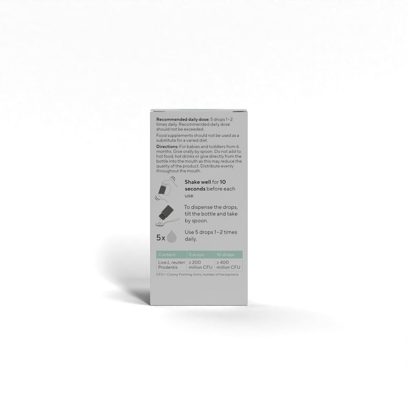 BioGaia Prodentis Baby Oral Probiotics | Liquid Patented Probiotic Drops for Babies & Infants 6+ Months | Helps Maintain Bacteria Balance in The Mouth | Unique L. Reuteri | Neutral Flavour | 5 ml