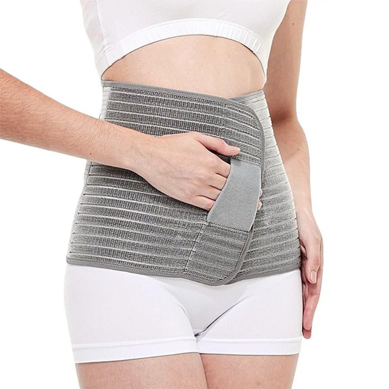 Mama Sue's Postpartum Recovery Belly Wrap Waistband or Post Surgical Adjustable Girdle, Great for Back Pain and Abdominal Compression (Small/Medium) Small/Medium