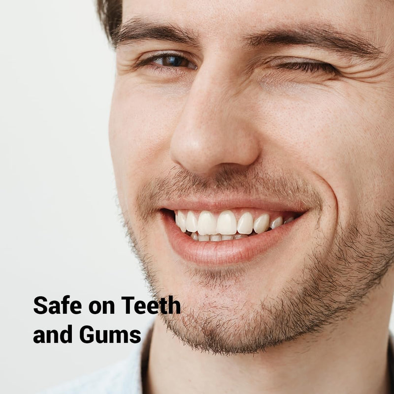 [Australia] - Proffesional Teeth Whitening Strips - 14 Treatments Kit, Peroxide Free, Enamel Safe White Strips, Non-Slip, Dry Strip Technology for Coffee, Wine, Tobacco, and Other Stains (Mint) 