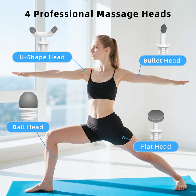 [Australia] - Mini Massager，Mini Massage Gun for Hand Therapy & Neck Shoulder Muscle Pain Relief, Quiet & Portable Soften Scar Tissue Massager, Travel & Office Use Blue 
