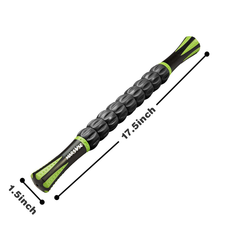 [Australia] - Muscle Roller Stick Massage Roller Muscle Roller Massage Tool for Athletes and Soothing Cramps,Relieving Muscle Soreness, 18 Inches Muscle Roller for Relieving,Physical Therapy,Massage,Body Recovery Green 