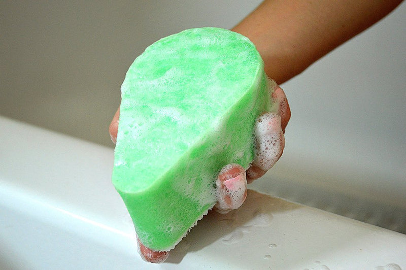 [Australia] - Spongeables Anti Cellulite Body Wash in a 20+ Wash Sponge, Fresh Aloe, 1 Count 1 Count (Pack of 1) 