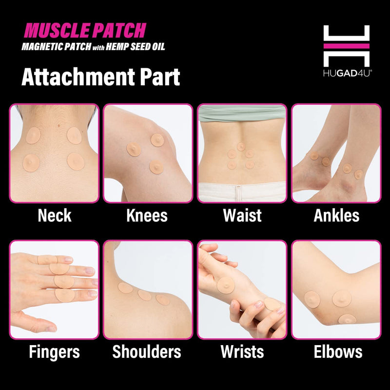 [Australia] - [45Pack] Muscle Magnetic Patch with Natural Oil, Magnetic Acupressure Patches, 1300 Gauss, Magnet Therapy, Light Magnetic Energies, Made in South Korea (45) 45 