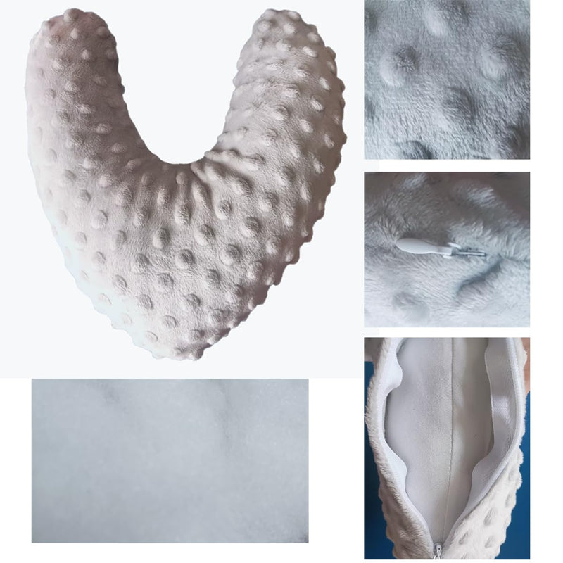 2Pcs Under Arm Support Pillow Mastectomy Pillow Postoperative Nursing Pit Pillow Used For Long-Term Bed Rest To Maintain Axillary Dryness Ventilation Breathability Post Mastectomy Must Haves(Grey)