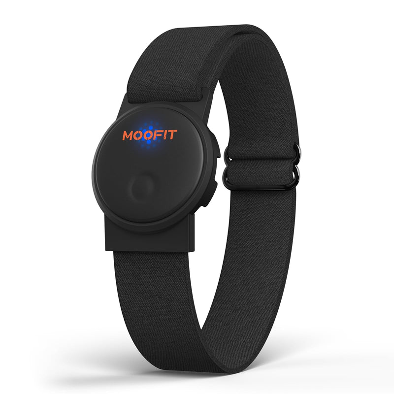 [Australia] - moofit HW401 Heart Rate Monitor Armband, IP67 Waterproof, Support Bluetooth/ANT+, Rechargeable Optical Heart Rate Sensor Bracelet Works with Wahoo, Strava, Elite HRV 