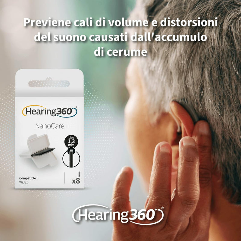 WIDEX NanoCare Hearing Aid Paracherumen Protect Hearing Aids from Earwax Replacement Filter Protector (24) 24