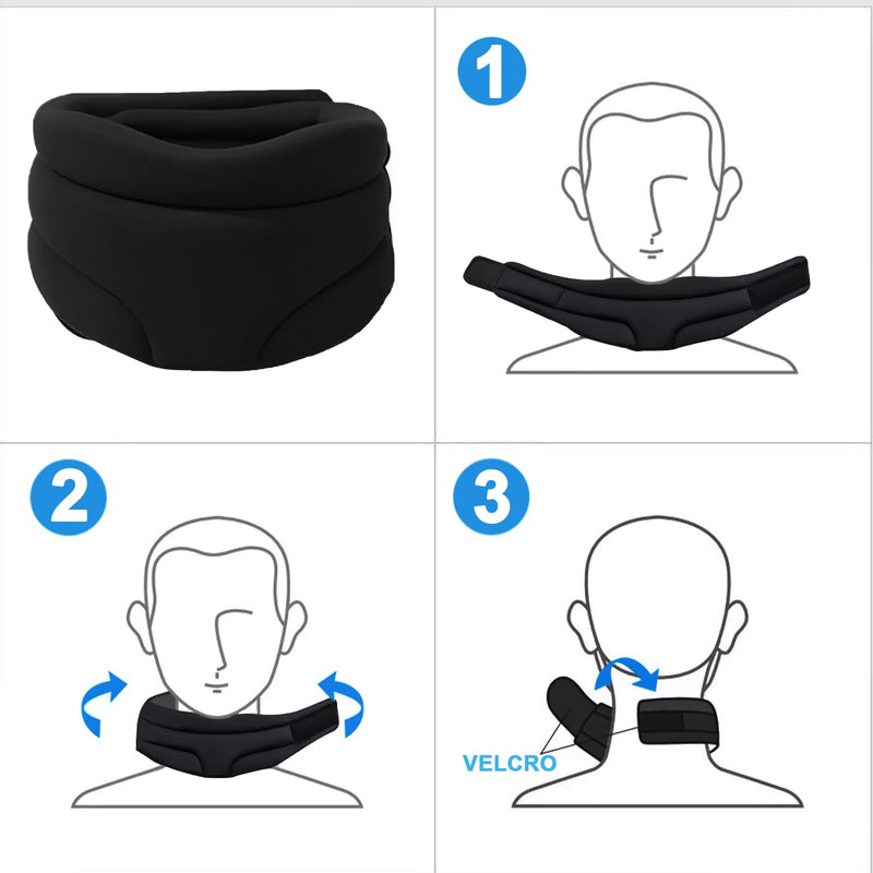 [Australia] - Raxfekro neck support for neck pain and support, neck bandage, neck stretcher made of soft foam neck brace for sleep pain and pressure for women men 