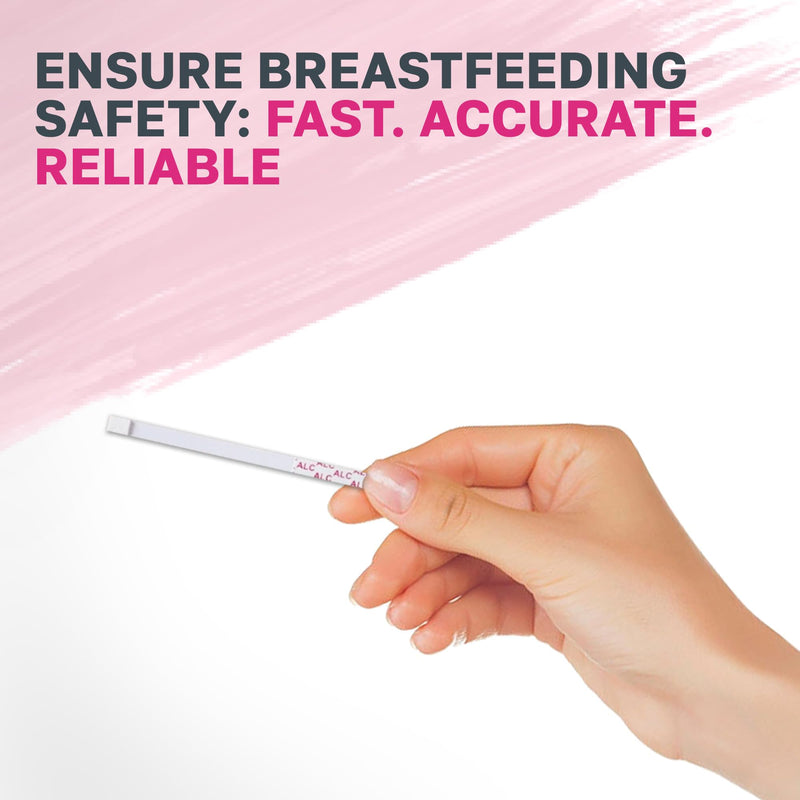 Exploro Breast Milk Alcohol Test Strips for 20 mg/dl, Breastmilk Alcohol Testing Strips for Mother's Milk, Alcohol Test Strips for Breastmilk Get Instant Results in 2 Minutes (Pack of 25) 25 Strips