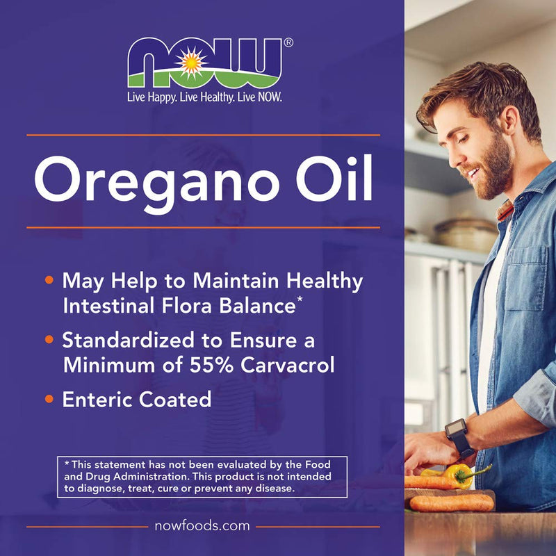 "Now Foods Oregano Oil Enteric Coated Softgels 90 Capsules (Pack of 2)"