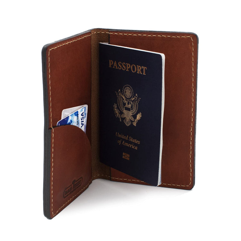 Leather Passport Holder for Men | Made in USA | 3.5" x 5.5" Field Notes Cover | Rio Latigo