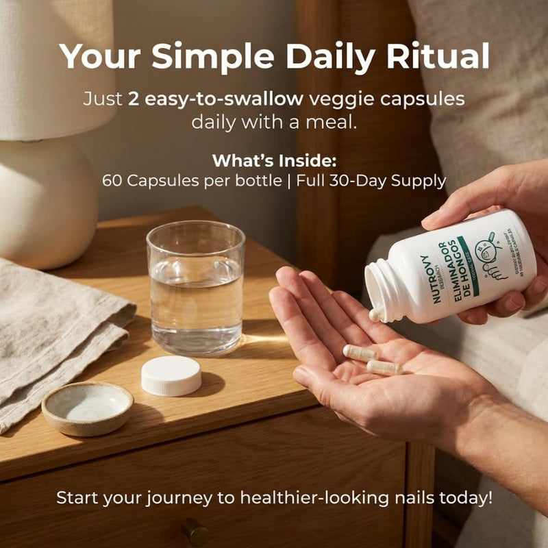 vitalleap Nutrovy Eliminador De Hongos-Non-GMO Ingredients,Free from Gluten and Soy. Vegan-Friendly, 60 Capsules.