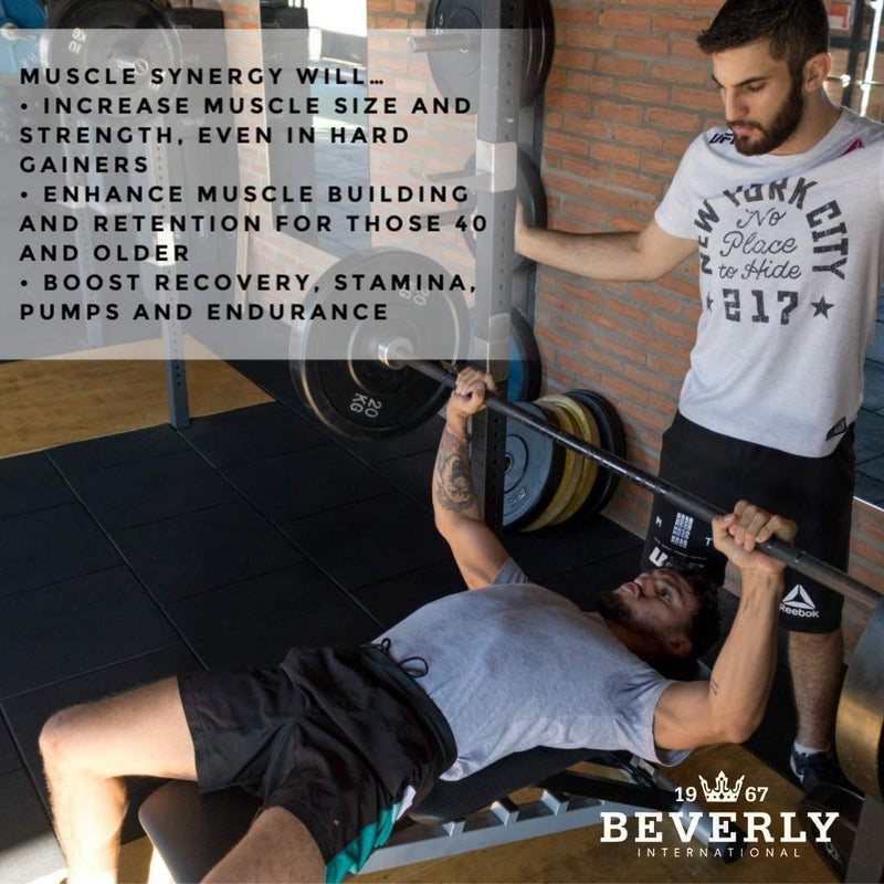 [Australia] - Beverly International Muscle Synergy 405g (Lemon Powder 14.3 oz) Dramatic Muscle Pump, Size & Strength Maximizing Drink Mix w/HMB. L-Arginine, L-Citrulline, Creatine Monohydrate, L-Ornithine 