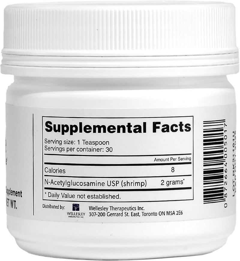 [Australia] - Ultimate Glucosamine Wellesley Therapeutics Inc, Aids Joint Repair, Mobility & Comfort, Long Term Joint Maintenance, Non-GMO, Gluten-Free, Dairy-Free, Diabetic Friendly, 60g, 30 Servings 