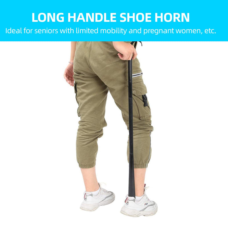 [Australia] - Sock Aids for Putting On Socks, Sock Assistant Device No Bending for Easy Dressing, Sock Helper Tool with Adjustable Extended Shoe Horn Long Handle, Back Scratcher for Seniors, Disabled, Pregnant 
