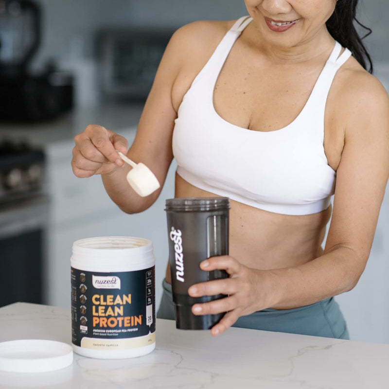 [Australia] - Nuzest - Pea Protein Powder - Clean Lean Protein, Premium Vegan Plant Based, Dairy Free, Gluten Free, GMO Free, Naturally Sweetened Protein Shake, Smooth Vanilla, 20 Servings, 1.1 lb 1.1 Pound (Pack of 1) 