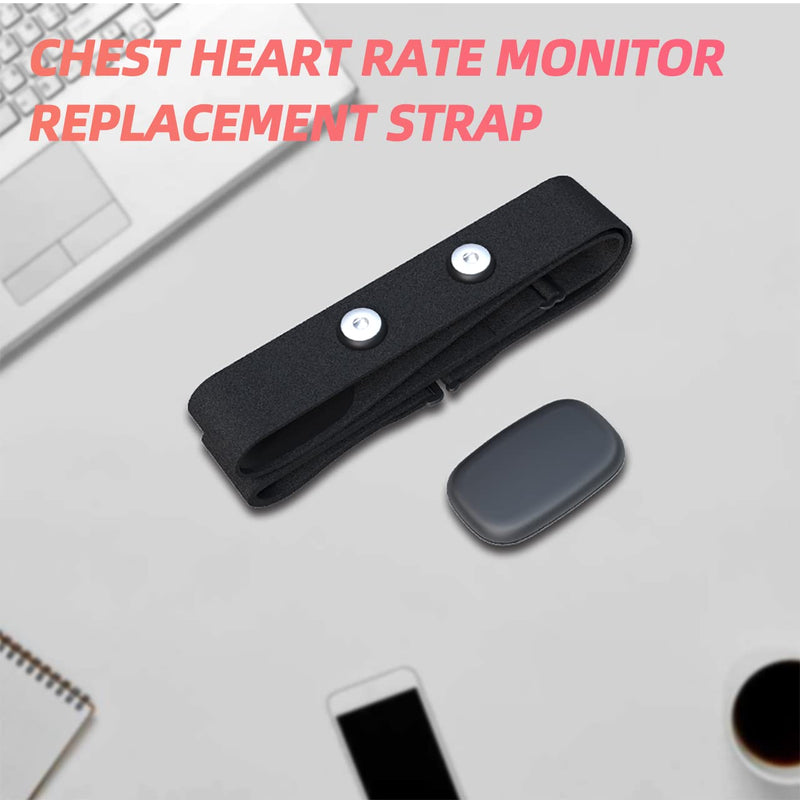 [Australia] - FITCENT Heart Rate Monitor Chest Replacement Strap Compatible with Polar H10 H9 H7, Adjustable Soft HR Belt Work for Polar Heart Rate Sensor Black 