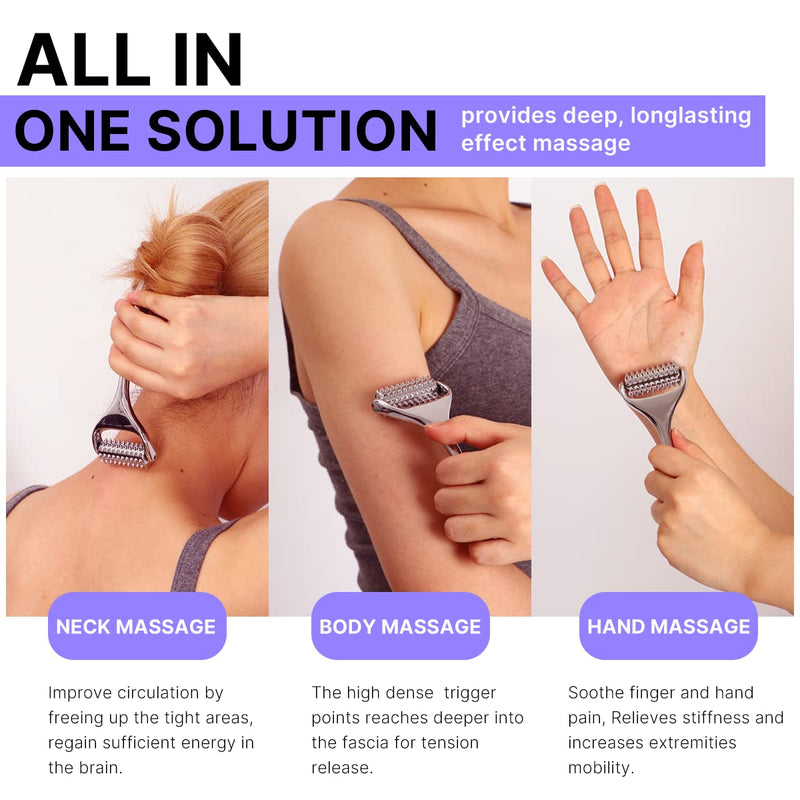[Australia] - Acupressure roller, Acupuncture Massage Roller for Neck/Head/Hand Pain Relief and Muscle Relaxation 