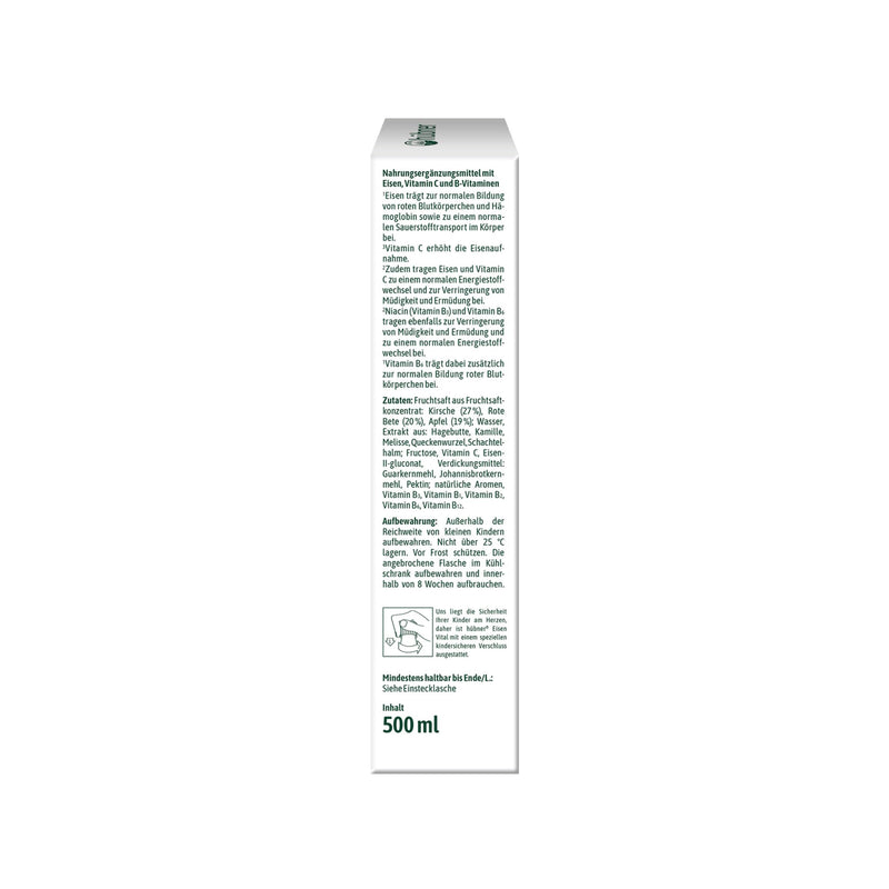 [Australia] - hübner Eisen Vital® F iron liquid drinking juice 500 ml 