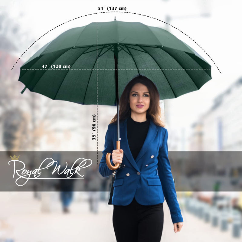 Royal Walk Large Umbrella + Vented Windproof Compact Umbrella