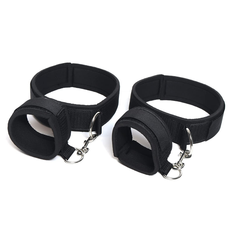 Sex Bondage Wrist & Thigh Cuffs BDSM Restraints Set, Sex Toys for Women with Adjustable Leg Straps Handcuffs for Couple Beginner SM Game Play