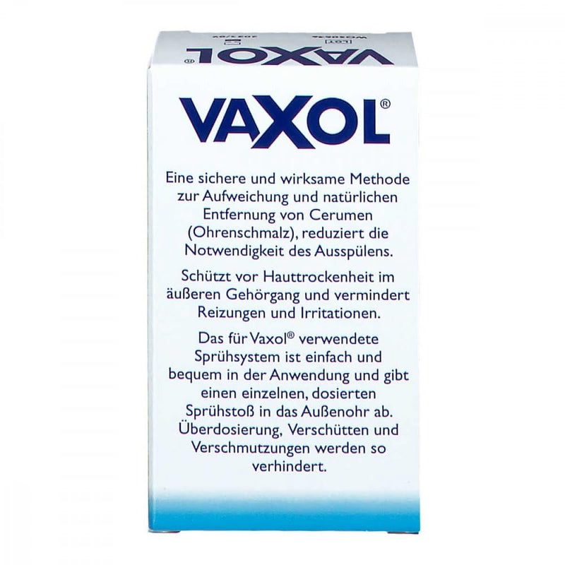 [Australia] - Vaxol EAR SPRAY: Removes excess and hardened earwax - Relieves itching & irritation - Pump spray system - Suitable for all ages (1+) - 10ml 