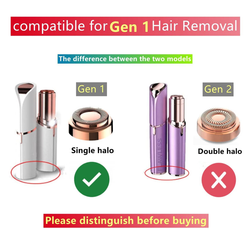 [Australia] - Replacement Heads For Finishing Touch Flawless Facial Hair Remover,Women Hair Removal Shaving Head First Generation (6PCS, GEN 1) 6PCS 
